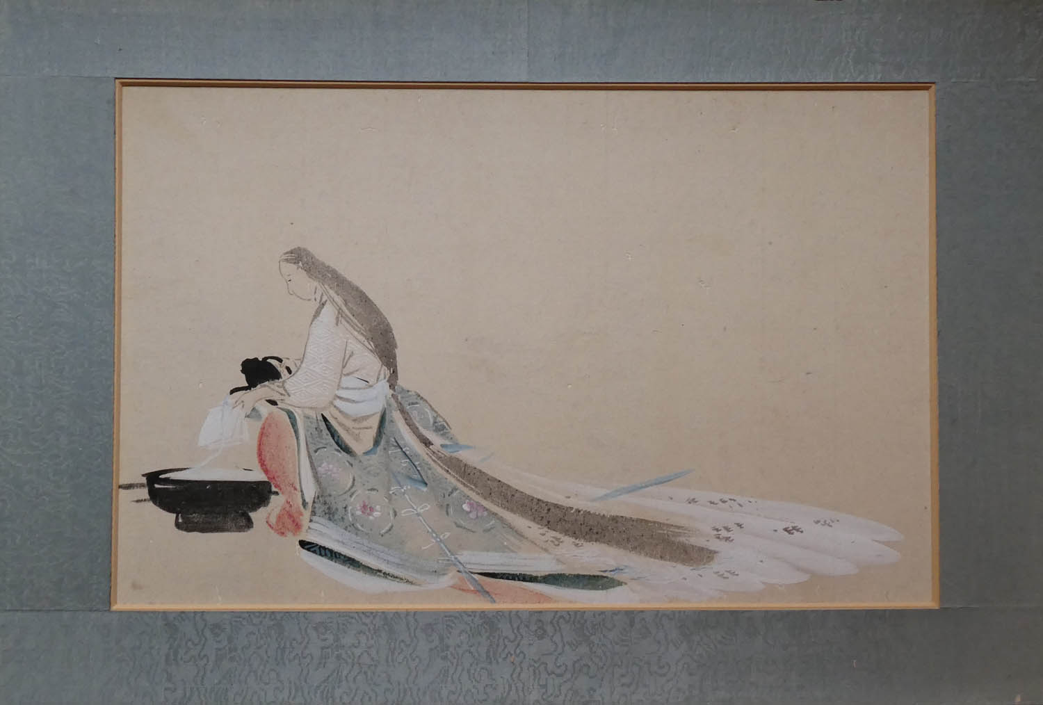 UNSIGNED. Ono no Komachi washing the book UNSIGNED. Ono no Komachi washing the book