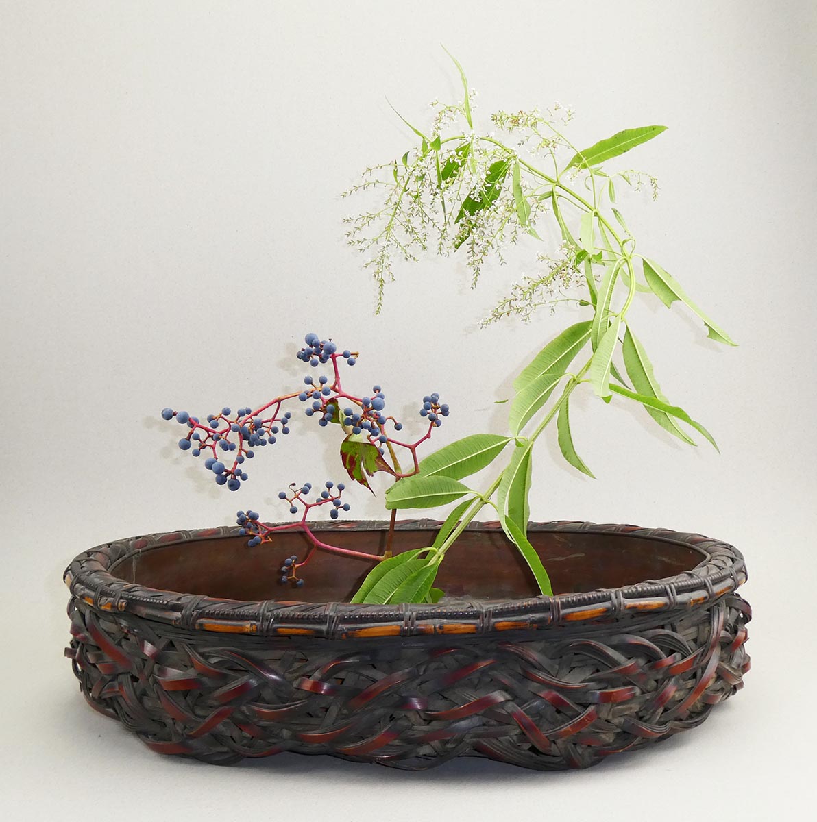 Cesto ovale per l'ikebana
