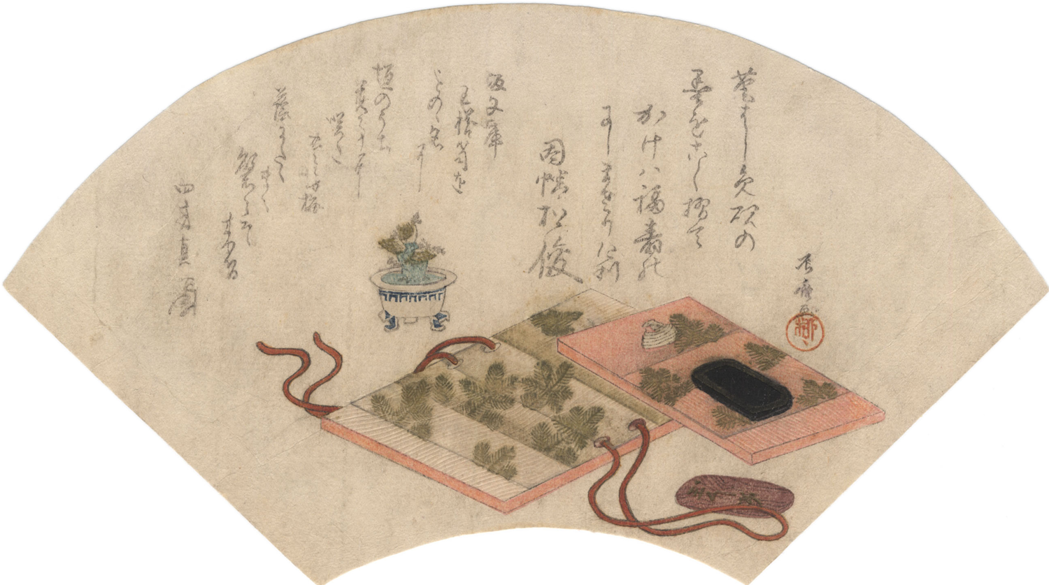 SHINSAI  (1764-1820). Scatola per la scrittura. (Venduto)