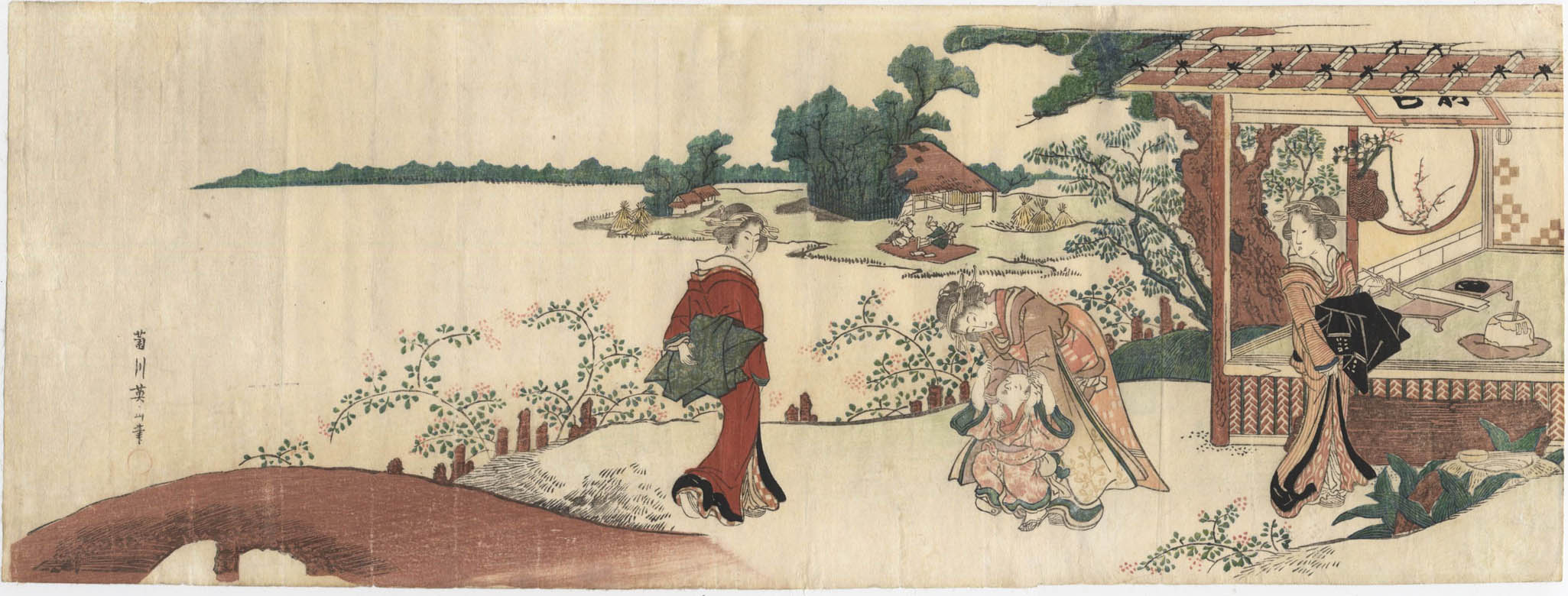 EIZAN (1787-1867) Three ladies EIZAN (1787-1867) Three ladies