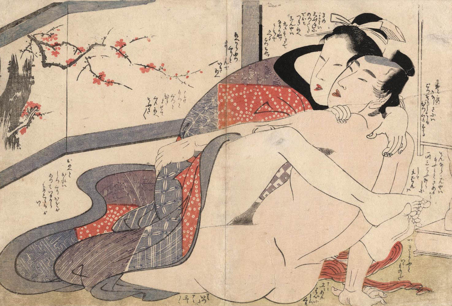 UTAMARO (1753-1806). Two lovers UTAMARO (1753-1806). Two lovers