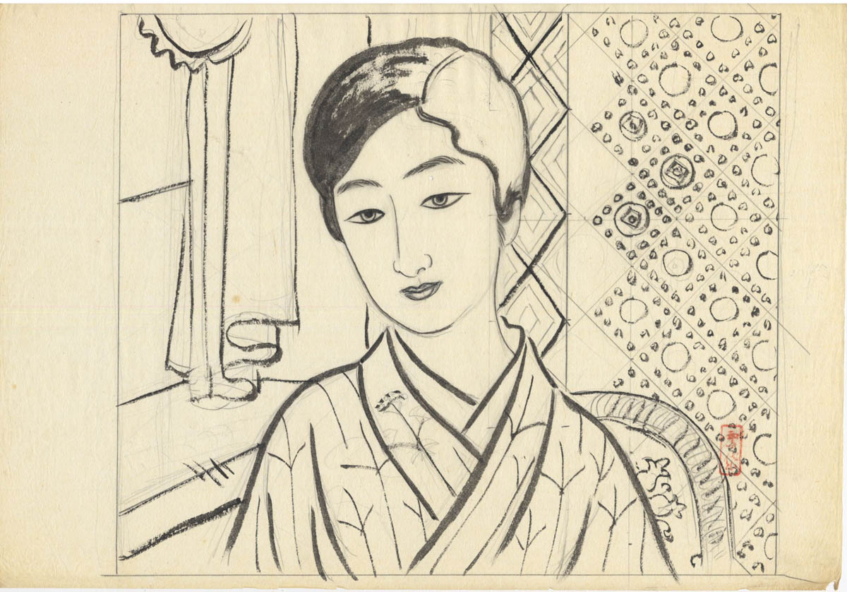 KOMURA SETTAI (1887-1940). Three drawings KOMURA SETTAI (1887-1940). Three drawings