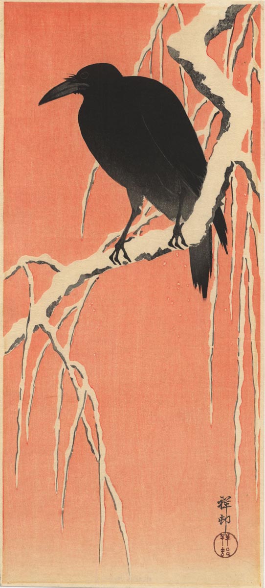 KOSON (1877-1945). A crow KOSON (1877-1945). A crow