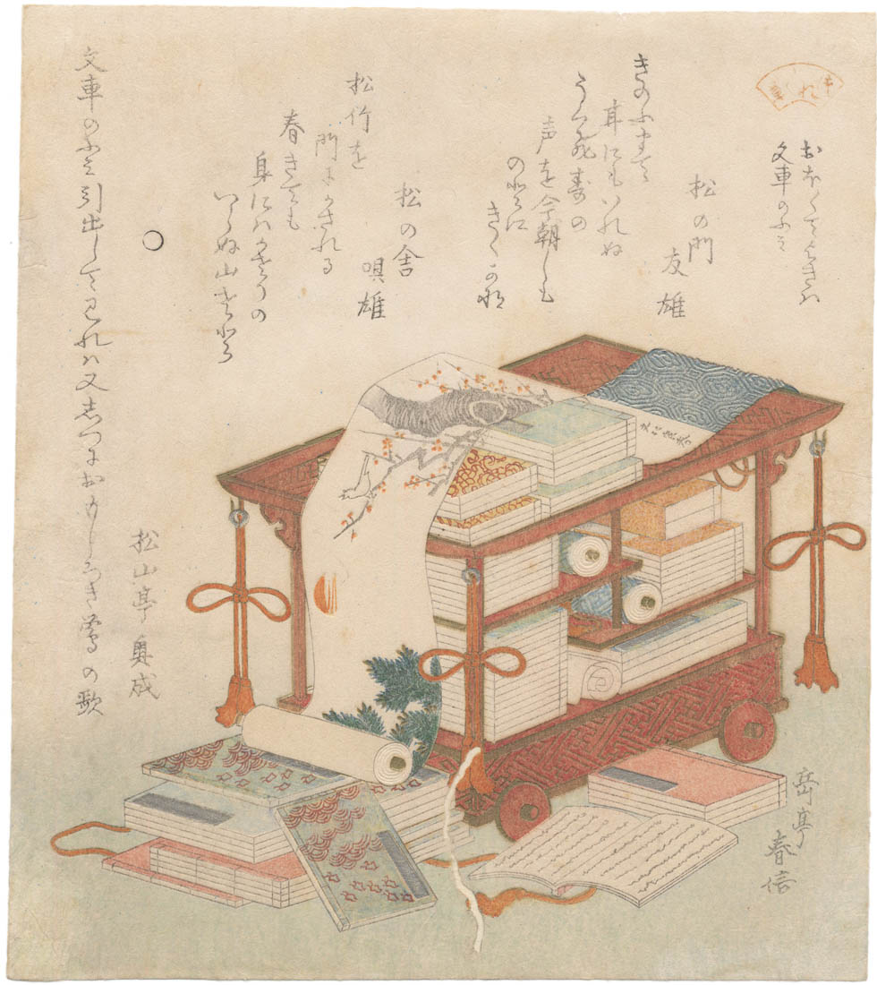GAKUTEI (1786-1868). A Book Chart GAKUTEI (1786-1868). A Book Chart